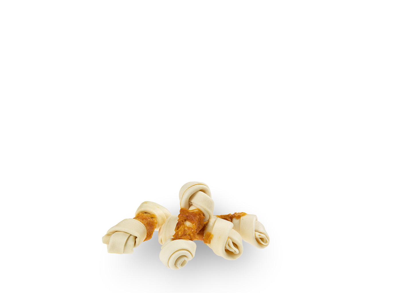 White Knotted Bone with Chicken 12.5 cm - 13.5 cm