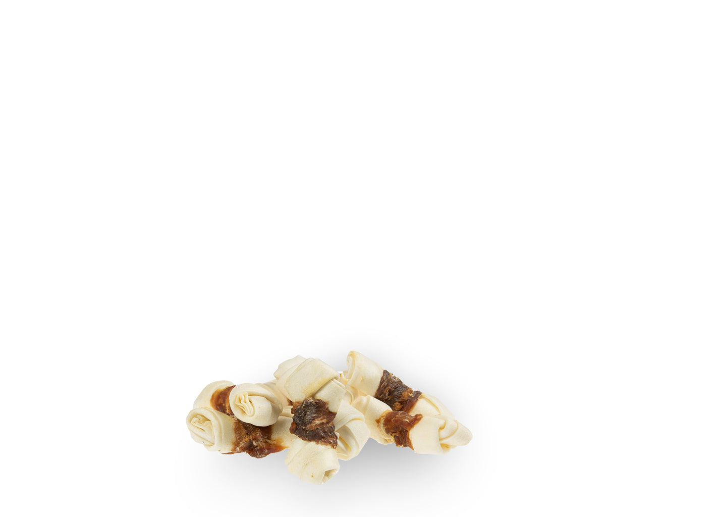 White Knotted Bone with Duck 6.25 cm - 7.5 cm