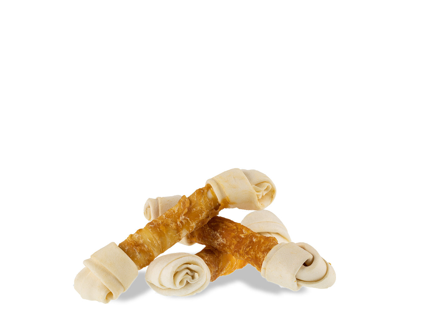 White Knotted Bone with Chicken 20 cm - 21 cm
