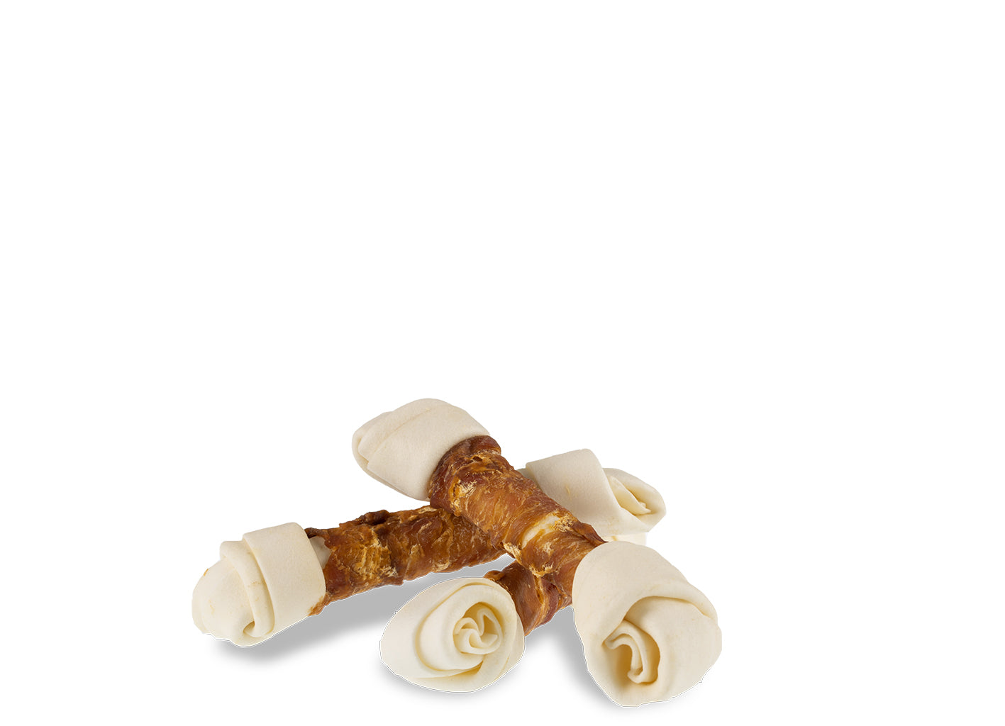 White Knotted Bone with Duck 20 cm - 21 cm