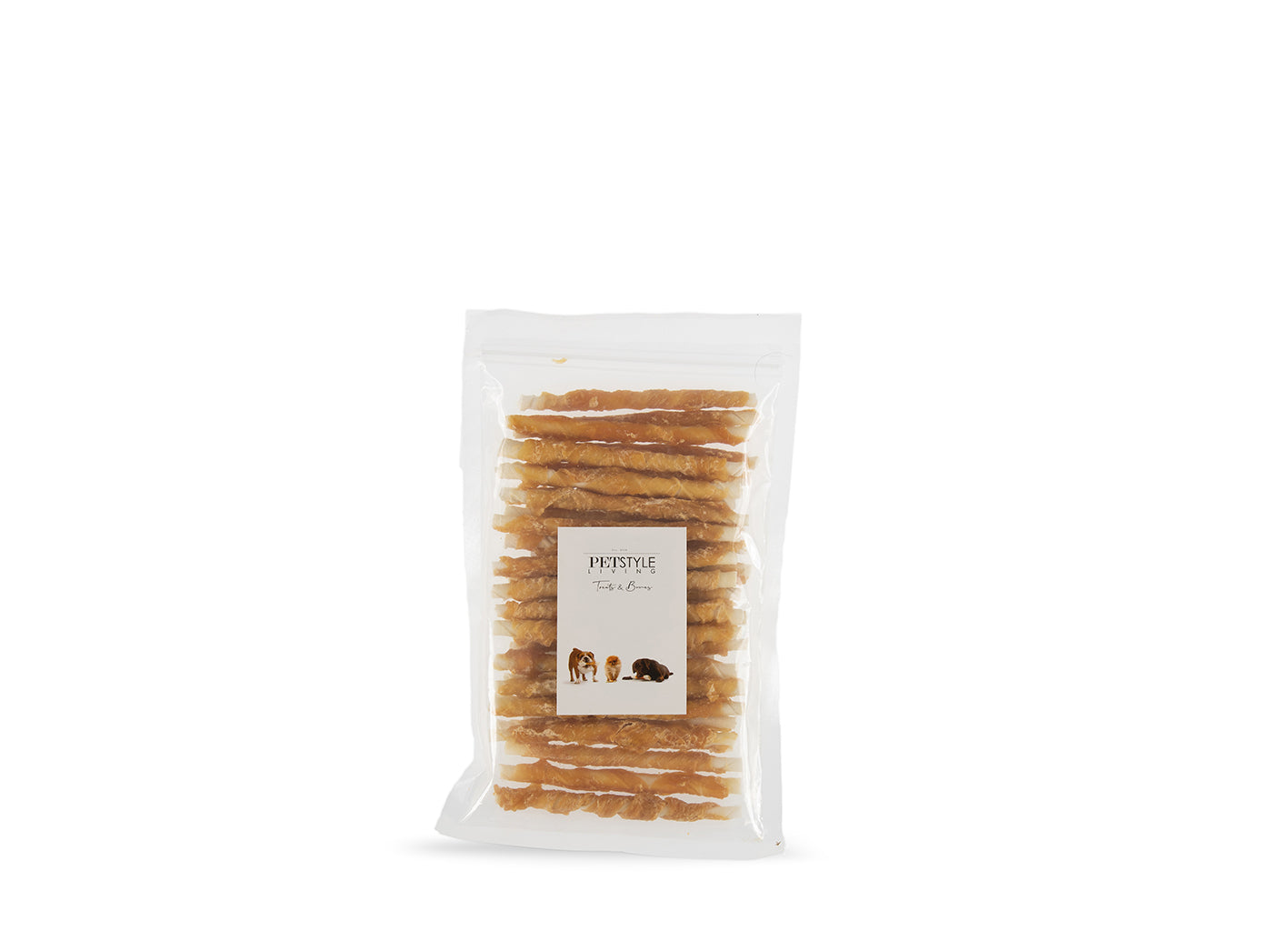 White Twisted Stick with Chicken, 30 pcs, 12.5 cm