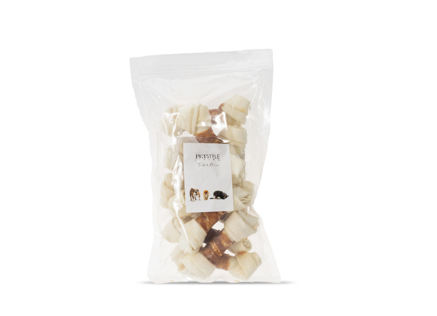 White Knotted Bone with Duck 12.5 cm - 13.5 cm