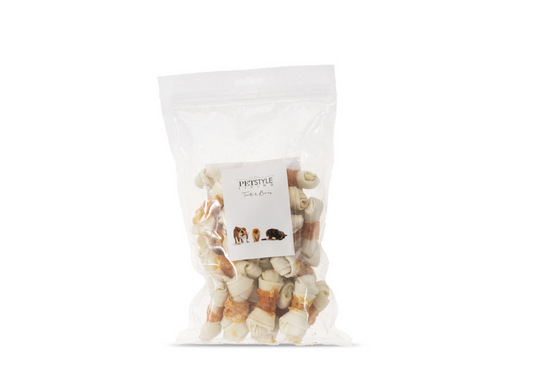 White Knotted Bone with Chicken 6.25 cm - 7.5 cm