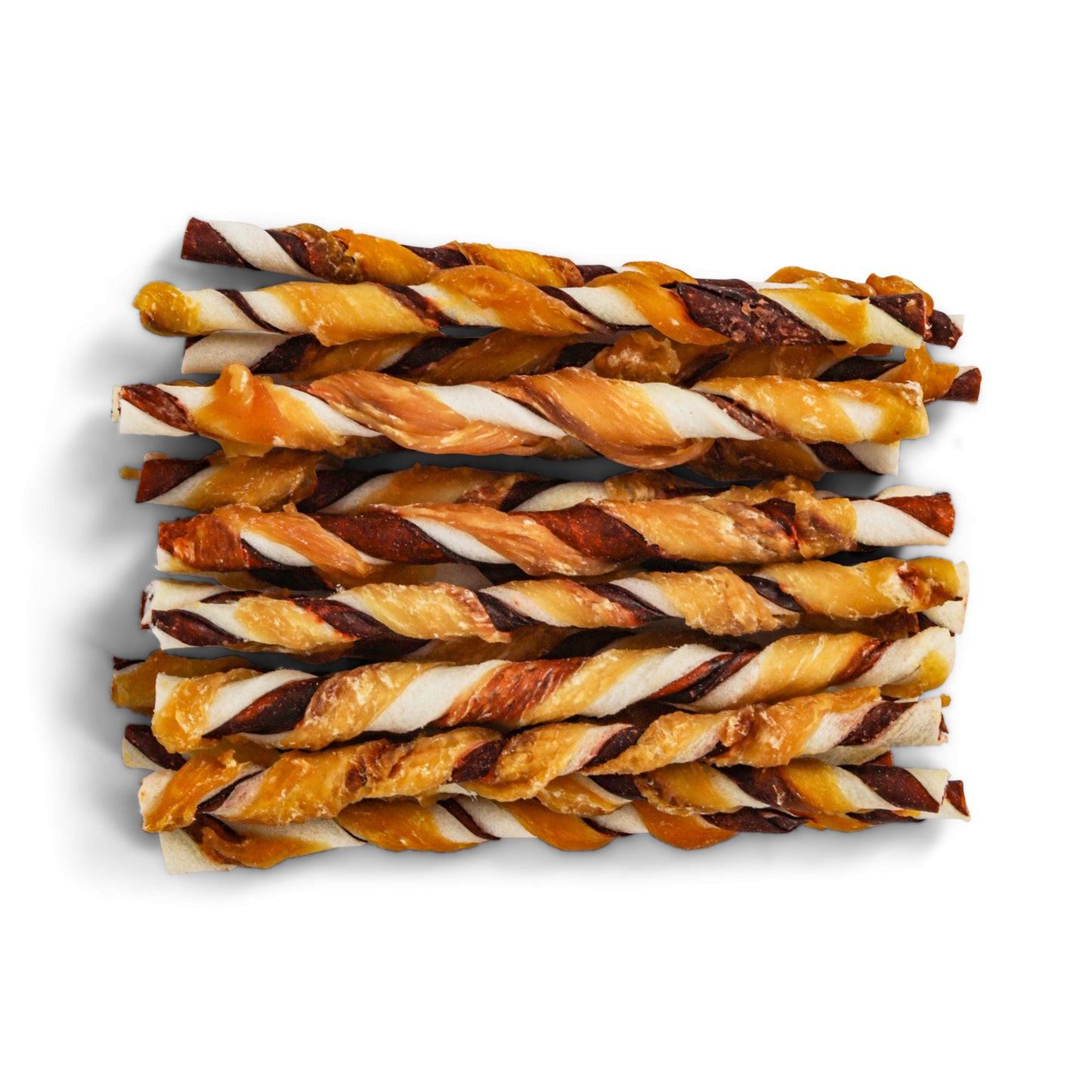 Multicolored Twisted Stick with Chicken, 30 pcs, 12.5 cm