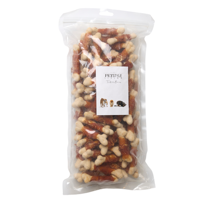 Chew bits with chicken and calcium 1KG