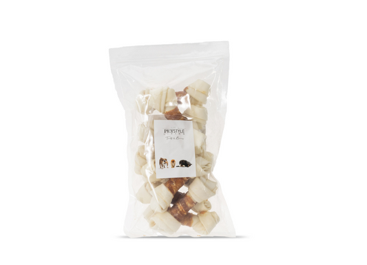 White Knotted Bone with Duck 12.5 cm - 13.5 cm